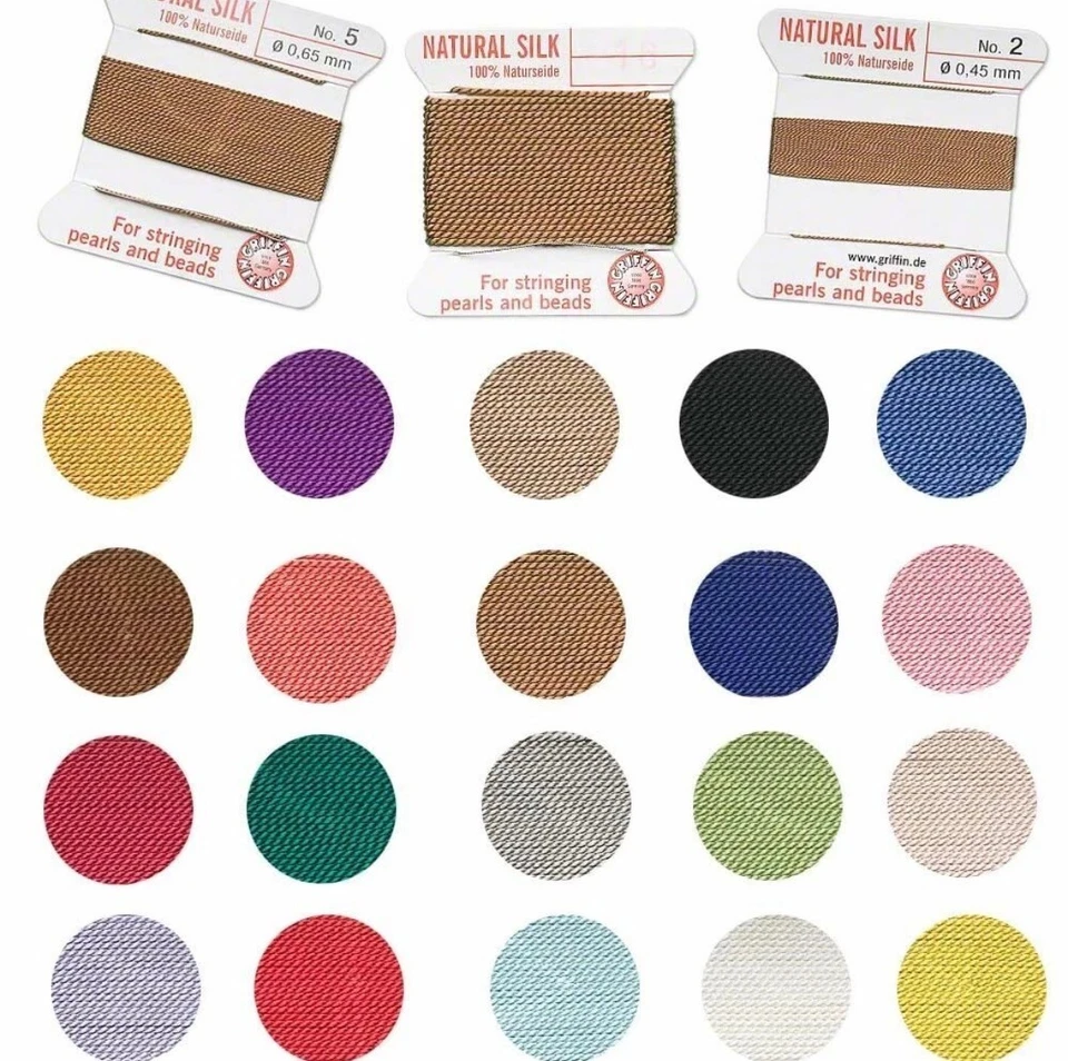 Aguja adjunta cuerda de seda Griffin hilo anudado de perlas Foto 1 de 1