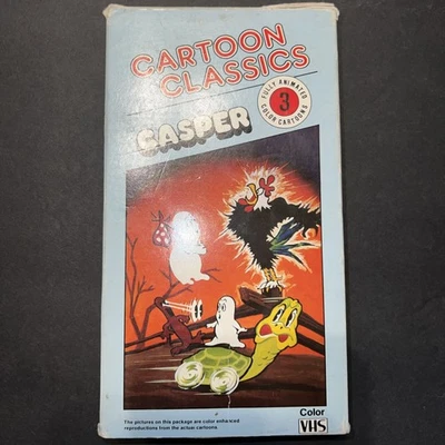 Casper the Friendly Ghost VHS (1986) – 3 Cartoons – Rare Vintage Animation - Image 1 of 4