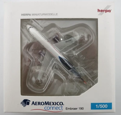 Herpa Aeromexico Connect Embraer 190 Modelo - 1:500 - 515382 Foto 1 de 4