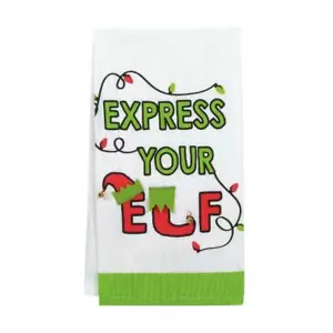 UNSER NAME IST MUD ""Express Your Elf"" Weihnachten 6006773 Küchenbar Handtuch ~ 19"" x 26,5 - Bild 1 von 1