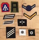 Mixed Lot Of 10 Vintage US Untied States Military Air Force Army Navy Patches