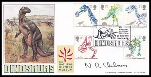 NEIL CHALMERS Signed 1991 GB Dinosaurs Bradbury LFDC99 FDC - Picture 1 of 2