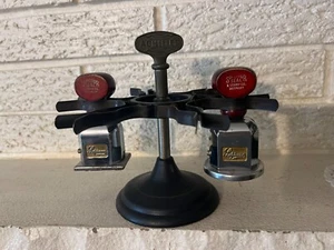 ANTIQUE ANN Arbor Railroad Clare Michigan Stamps and Counter top Holder - Picture 1 of 10
