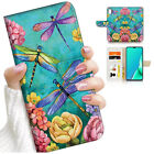 ( For Telstra Essential 2 ) Wallet Flip Case Cover AJ24369 Dragonfly Flower