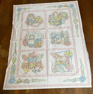 vintage SPRINGMAID COZY CAFE crib baby nursery fabric panel toys stuffed animals - Picture 1 of 5