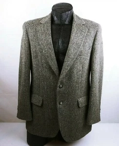 Stein Block Sportcoat 42R Men Welsh Tweed Pure Wool British Isles Blazer Jacket - Picture 1 of 10