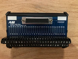 ASI Interconnect IMDS50F | 50-Point Din Rail D-Sub to WireBreakout fanout - Picture 1 of 2