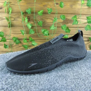 Speedo Men's Surf Knit Slip-On Black Fabric Size 11M Gently Used 2025 - Imagen 1 de 7