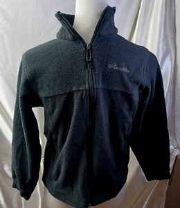 COLUMBIA BLACK FLEECE JACKET SIZE 10/12 - Picture 1 of 5