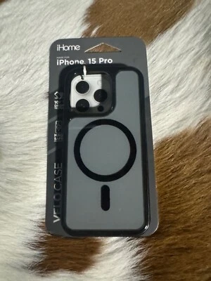 NUEVA Funda de Teléfono iHome Velo Magnética para iPhone 15 Pro Negra Foto 1 de 2