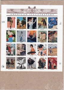 Scott #3502 American Illustrators (Norman Rockwell) Sheet of 20 Stamps Sealed Br - Picture 1 of 3
