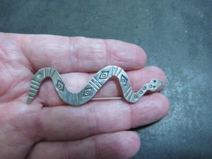 Indianer Sterling Schlange Pin - Bild 1 von 9