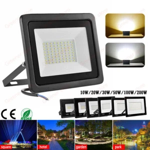 10W-200W DEL solaire lumière jardin extérieur lampe murale - Foto 1 di 18