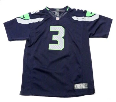 Camiseta deportiva de fútbol americano de los Seattle Seahawks Nike NFL Russell Wilson #3 talla juvenil XL 18-20 Foto 1 de 4