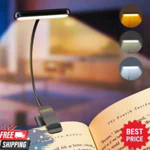 Rechargeable LED Book Light - 14 LEDs, 3 Modes, Clip-On, Portable & Flexible - Picture 1 of 6
