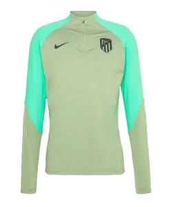 2023-2024 Atletico Madrid Drill Top (Oil Green) Small Slim Fit - Picture 1 of 11