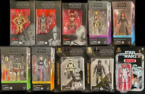 NUOVO 2019-2021 HASBRO STAR WARS NERO 6" COLLEZIONE ACTION FIGURE (10 FIGS) NUOVO CON SCATOLA - Foto 1 di 21