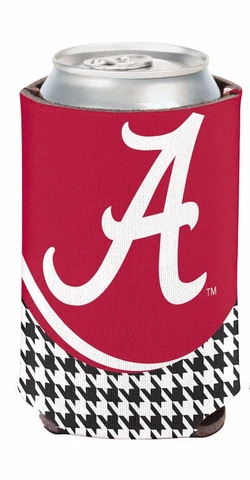University of Alabama Houndstooth Can Cooler 12 oz. Koozie Cover