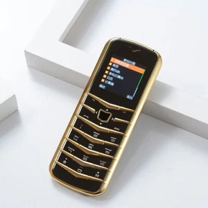 V03 Mini Luxury Metal Body Dual Sim GSM Senior Unlocked Mobile Cell Phone MP3 - Picture 1 of 16