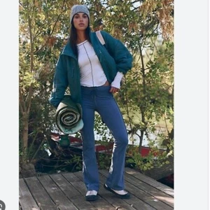 NWOT Women $108 Free People Movement Limitless Pants XS Drawstring Gray / Blue - Picture 1 of 6