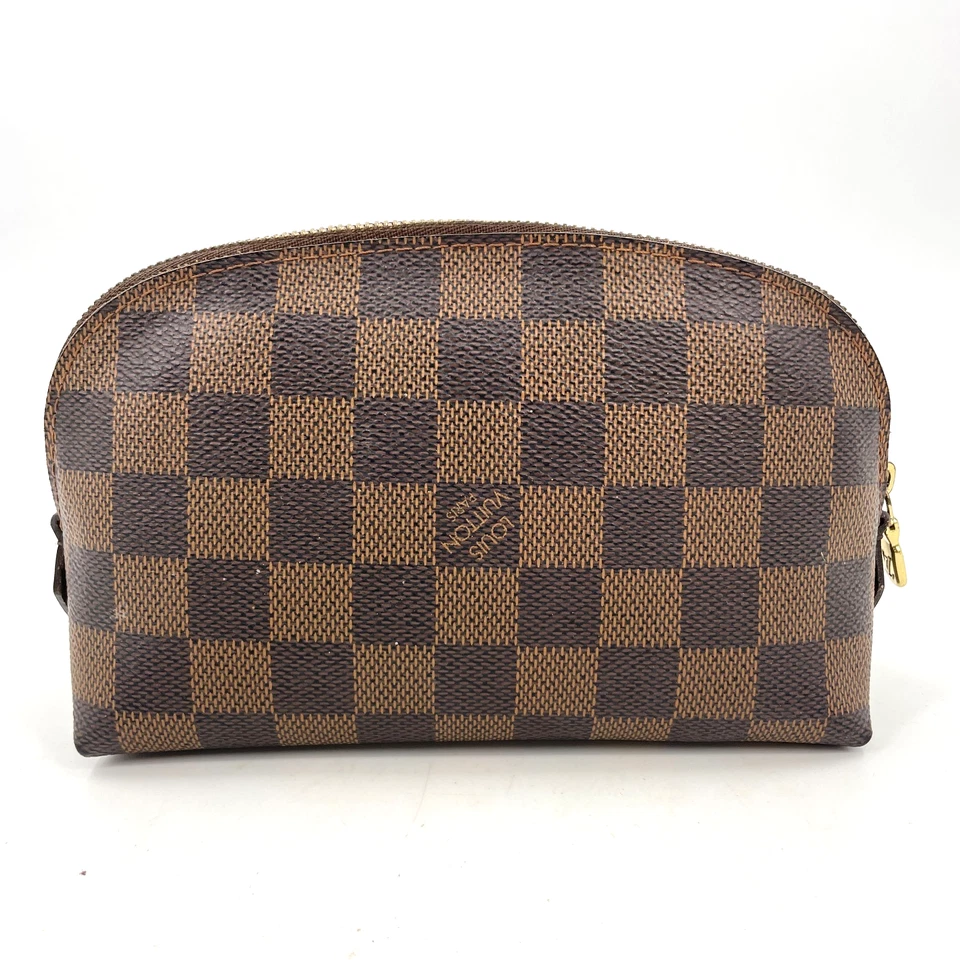 Auth LOUIS VUITTON Damier Ebene Pochette Cosmetic pouch N47516 Made in Spain - Image 1 of 4