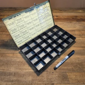 Vintage Sexauer handlicher Andy Stahl indizierter Werkzeugkoffer Caddy ☆ USA - Bild 1 von 3