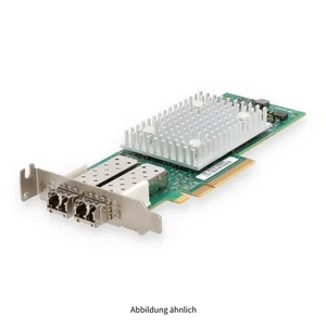 Lenovo QLogic QLE2692 2x 16GB SFP + Fibre Channel PCIe HBA Low Profile 01KR586 - Zdjęcie 1 z 10