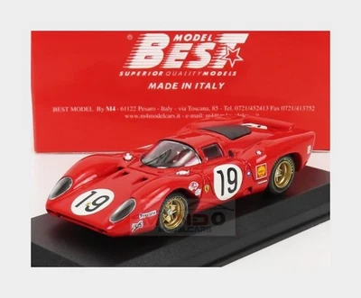1:43 BEST Ferrari 312P 3.0L V12 Coupe #19 24H Le Mans 1969 Amon Schetty BE9152-2 - Immagine 1 di 2