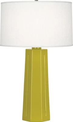 Robert Abbey Mason TL Mason 26" Column Table Lamp - Citron - Image 1 of 2