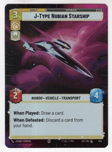 Star Wars Unlimited LotF Hyperspace Foil Card LOF934 J-Type Nubian Starship - Picture 1 of 1