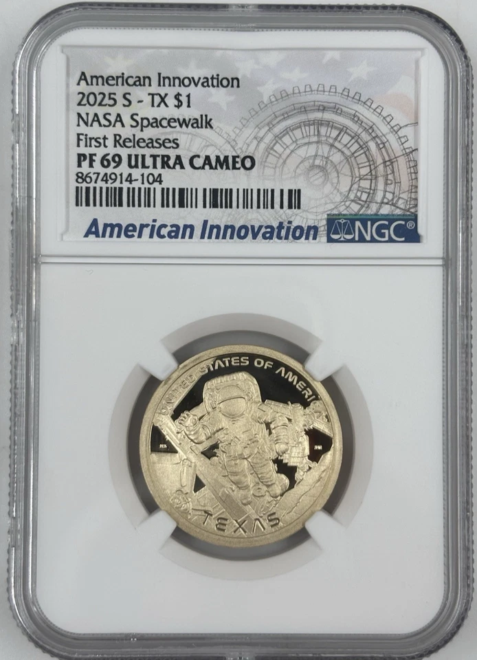 2025 S PROOF TEXAS AMERICAN INNOVATION NGC PF 69 🔥FIRST RELEASES🔥 - Image 1 of 2