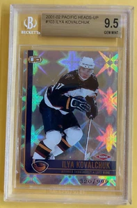 01/02 ILYA KOVALCHUK PACIFIC HEADS-UP ROOKIE RC #103 320/999 BGS 9,5 GEMA COMO NUEVO - Imagen 1 de 2