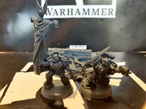 Warhammer 40k Red Scorpions Space Marines Casan Sabius and Sirae Karagon - Picture 1 of 2