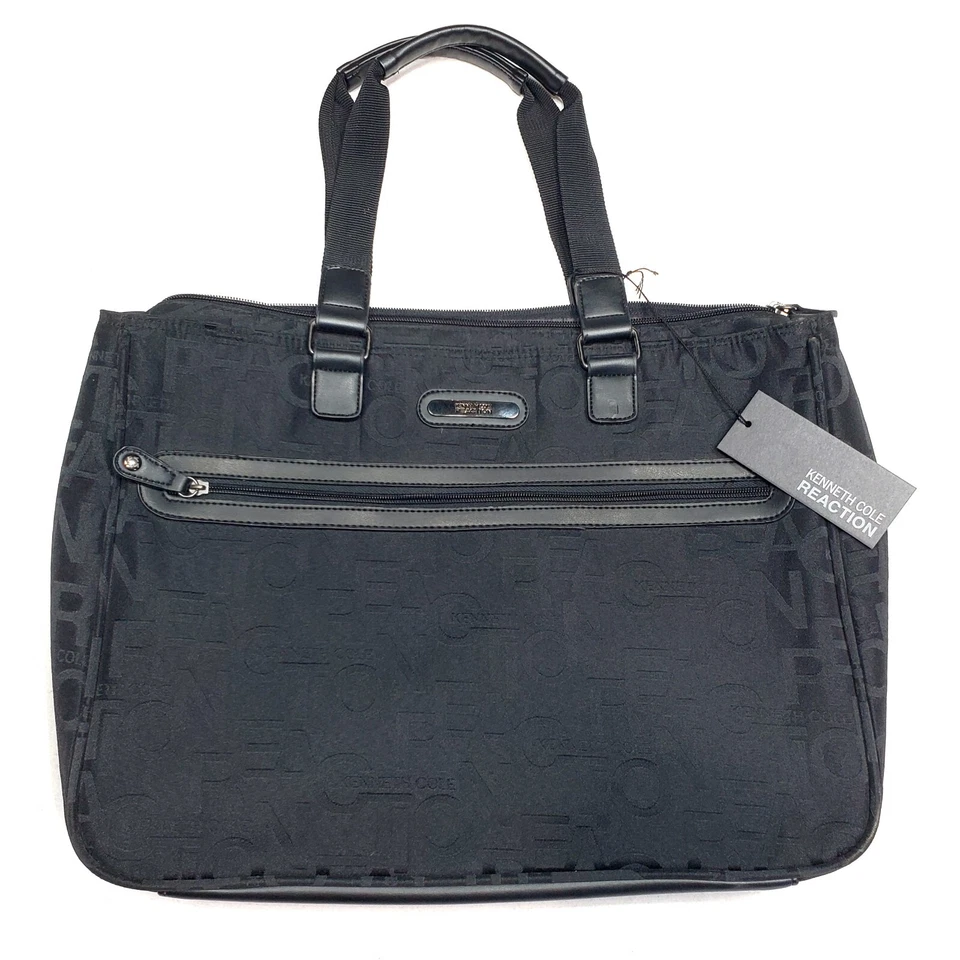Kenneth Cole Reaction Negro Computadora Viaje Trabajo Bolso Maletín 17x12x5" Nuevo con Etiquetas Foto 1 de 4