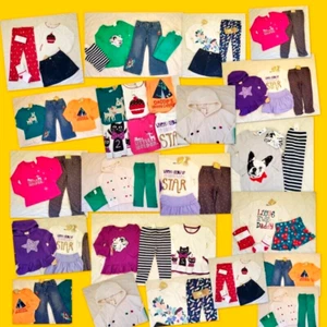 Girls 2T Lot NWT Fall Winter 24pc Outfits Jeans Tops Sets Baby Gap Gymboree $500 - Picture 1 of 19