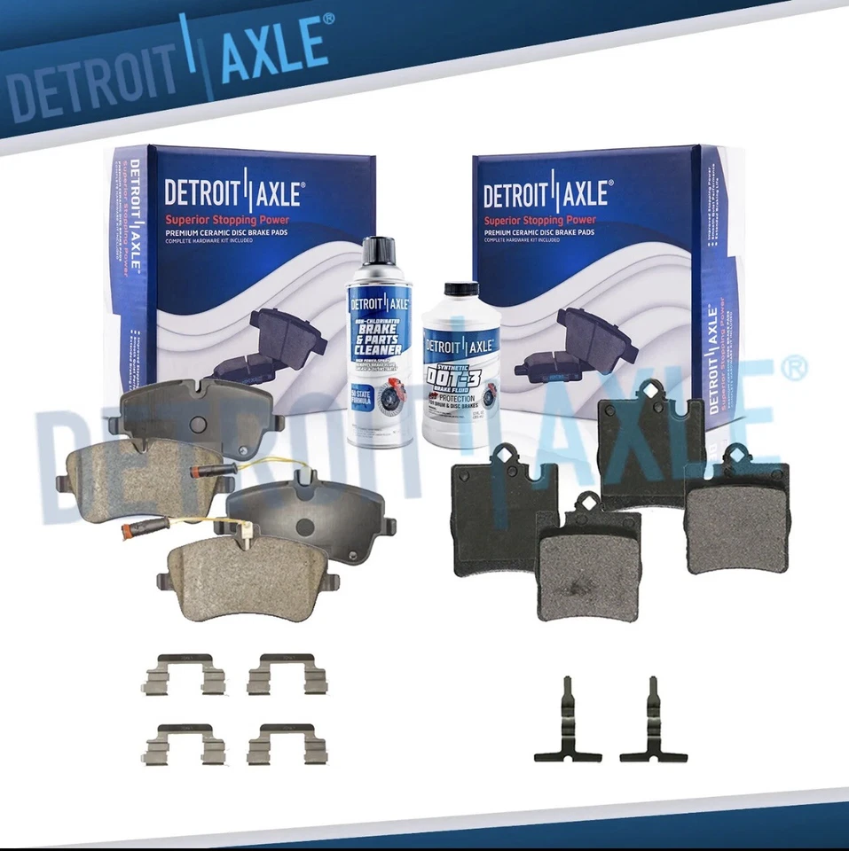 Pastillas de freno delanteras y traseras de cerámica para Mercedes-Benz C240 C280 C320 C350 CLK320 Foto 1 de 1