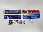 LOT OF 7 Assorted Football Bumper Stickers NEW OLD STOCK (33)