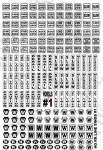 SCALELIKE HO SCALE RAILROAD LINE SIGNS #1 (HOLS-1) PROUDLY MADE IN AMERICA NIB - Bild 1 von 1