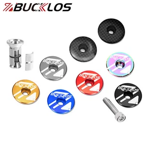 BUCKLOS Cycling Headset Top Cap 1-1/8" Threadless MTB BMX Bike Stem Cover Screws - Picture 1 of 19