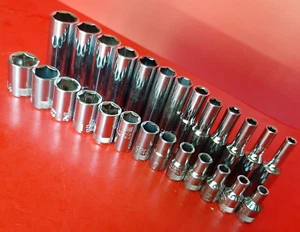 NEW CRAFTSMAN TOOLS 26 Piece Deep & Shallow 1/4" Drive METRIC 6 Point Socket Set - Picture 1 of 9