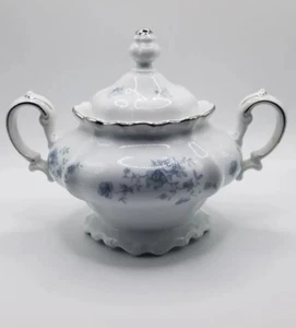 Guirnalda azul azucarero y tapa (sello trasero de Baviera) de JOHANN HAVILAND - Imagen 1 de 7