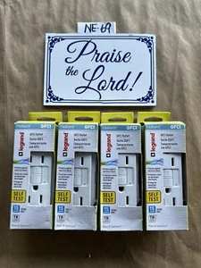 4- Legrand 1597TRWCCD12 Pass & Seymour GFCI Receptacle, 15A, White - Picture 1 of 1