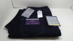 New Women's Gloria Vanderbilt Amanda 12 Stretch Average Dark Blue Jeans - Picture 1 of 3