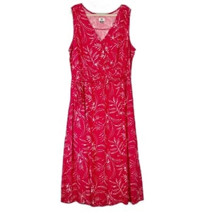 Old Navy Maxikleid mit Bindegürtel Blumen Gr. XXL Neu mit Etikett rosa tropisch leicht - Bild 1 von 9