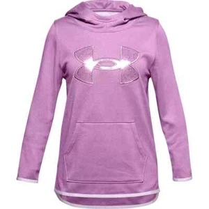 UNDER ARMOUR Big Girls Armour Fleece Big Logo Hoodie XL (16) Purple - Picture 1 of 4