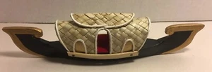 Kleine handgefertigte orientalische Bootsdekoration aus Holz, Boot ist 9” x 2,5” Zoll. - Bild 1 von 6