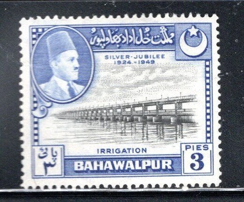 BAHAWALPUR PAKISTAN MIDDLE EAST STAMPS  MINT HINGED NG LOT  593AS Cover