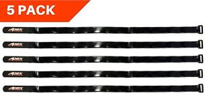 Apex RC Products 16mm X 500mm HD Rubberized Battery Straps - 5 Pack #3023