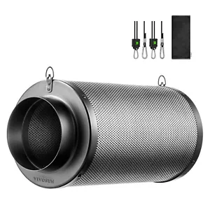 VIVOSUN 10cm Luftkohlefilter zur Geruchskontrolle mit australischer Aktivkohle - Bild 1 von 8