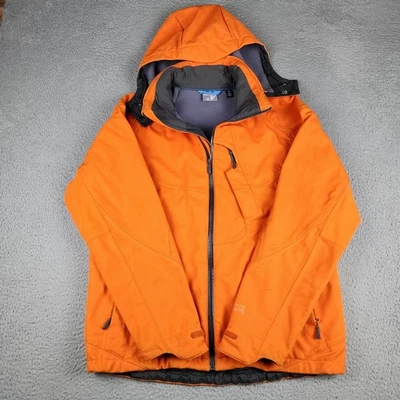 Chaqueta Salomon Para Hombre Grande Naranja Exterior Esquí Nieve Con Capucha Deportes de Invierno Foto 1 de 4